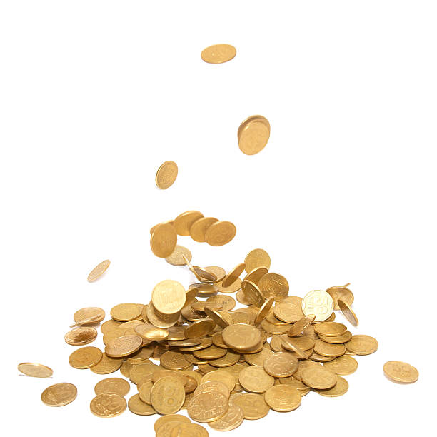 istock Rain of golden coins 91741721