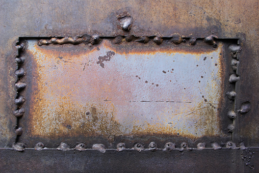 rusty zinc texture as background