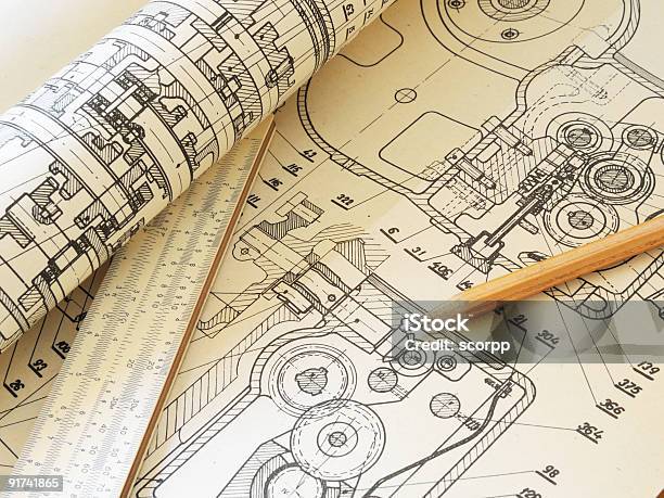 Чертеж — стоковые фотографии и другие картинки Без людей - Без людей, Горизонтальный, Дизайн