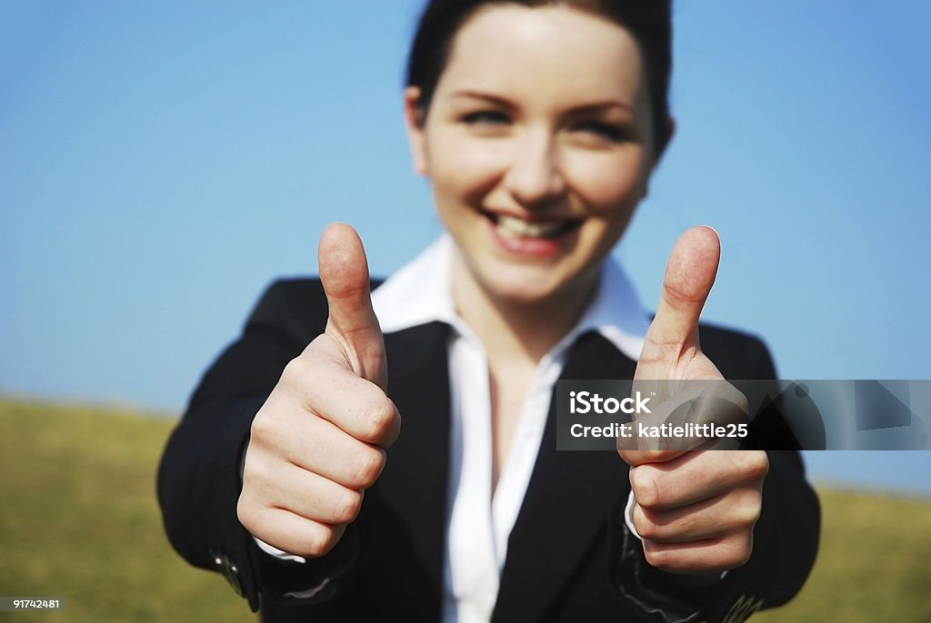 Thumbs up!  Adult Stock Photo