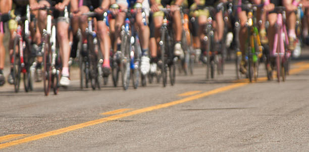 istock Bike race starting line 91742565