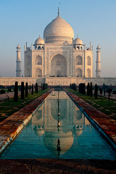 istock Taj Mahal and its reflection in pool 91742598