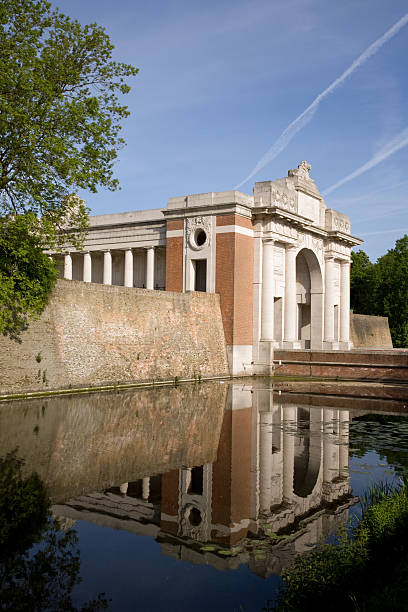 istock Menin gate and Vauban ramparts in Ypres (Belgium) 91742751