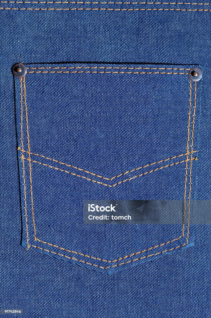 Pocket on jeans. Backgrounds Stock Photo