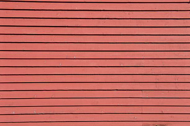 Red wooden wall background image stock photo