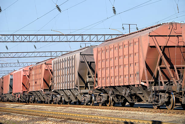 istock Transportation of cargoes by rail 91743443