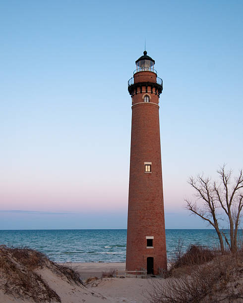 Little Sable Point Lighthouse stock photo