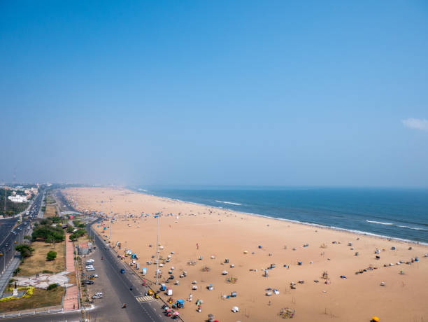 istock Marina beach in Chennai City, 917441610