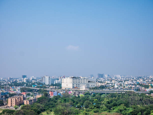 Chennai cityscape, India stock photo
