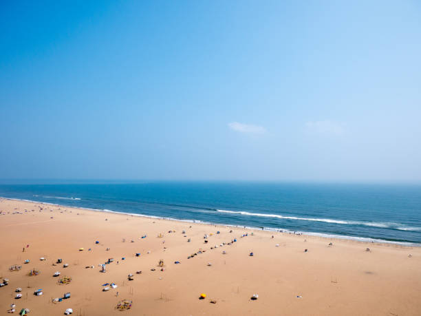 Marina beach in Chennai City,