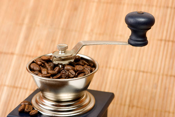istock Grinder close up and coffee beans. 91744346