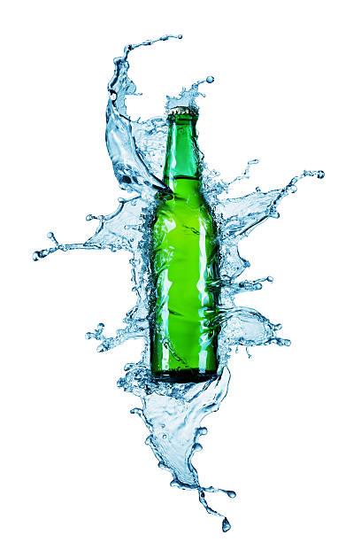 istock beer bottle being poured in a water 91744542