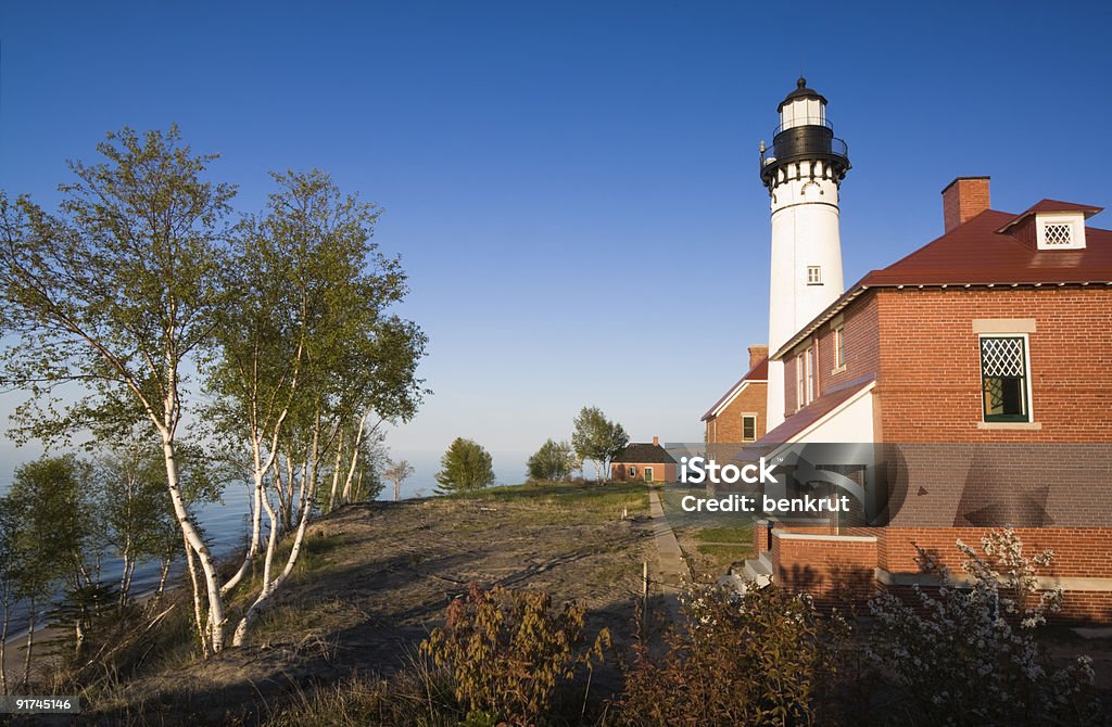 Au luce nero stazione - Foto stock royalty-free di Fiume Ausable