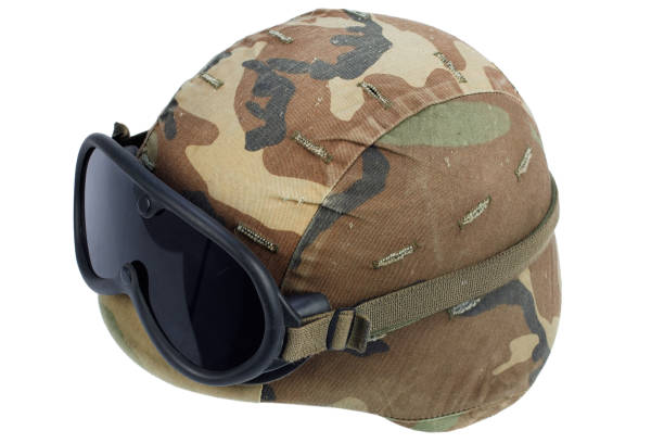 istock us army kevlar helmet with goggles isolated on white 917451568