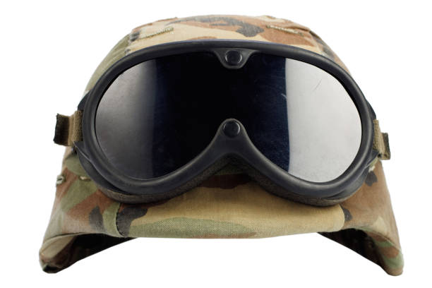 istock us army kevlar helmet with goggles isolated on white 917451620