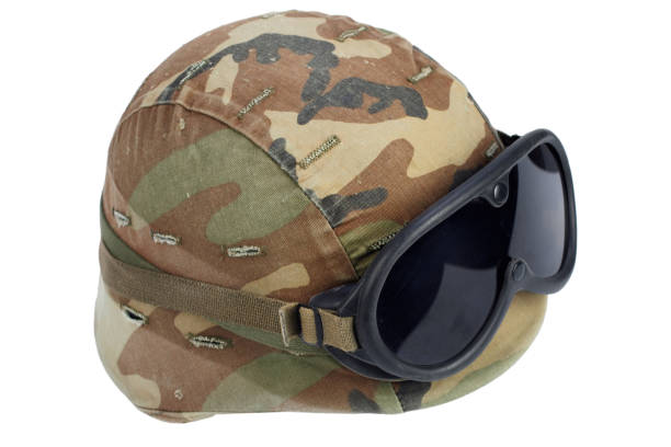 istock us army kevlar helmet with goggles isolated on white 917451948