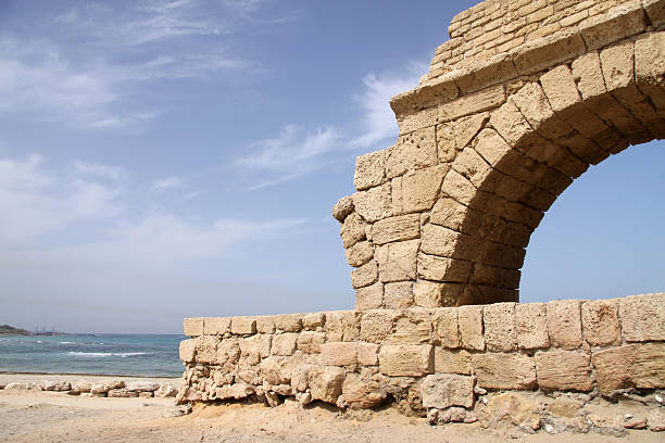 istock Architectural Arches.Aqueduct in Caesarea.Israel 91745247