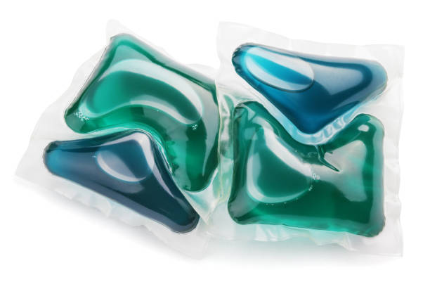 istock gel capsule pods with laundry detergent on white 917455000