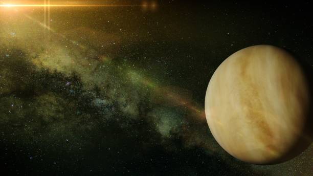 istock the cloud covered planet Venus par of the galaxy 917455172