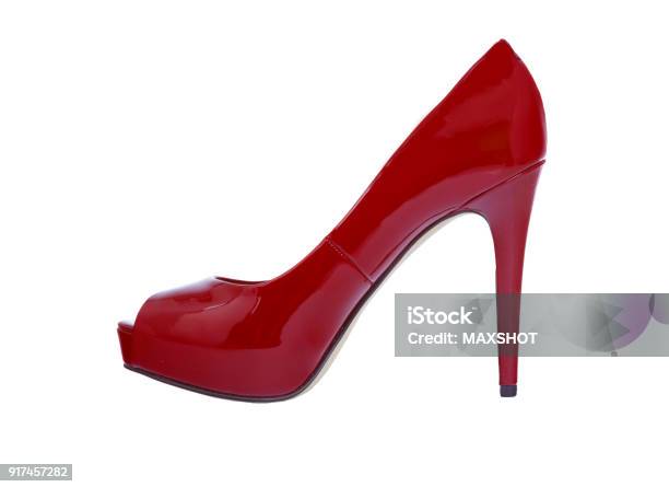 Fancy Platform High Heels Boots With Red Sole Stock Photo - Download Image  Now - Platform Shoe, Black Color, Boot - iStock