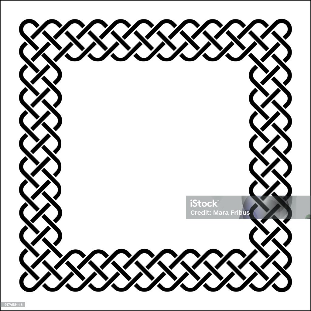 Simple Celtic Frame Celtic Frame Stock Illustration - Download Image Now - Art, Black Color ...