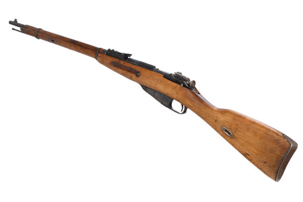 istock Russian ww1 period rifle isolated on white 917458462