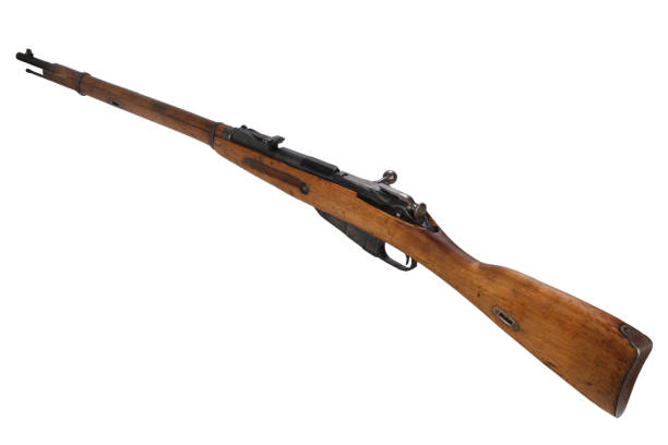 istock Russian ww1 period rifle isolated on white 917458550