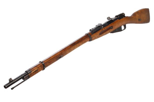 istock Russian ww1 period rifle isolated on white 917458620