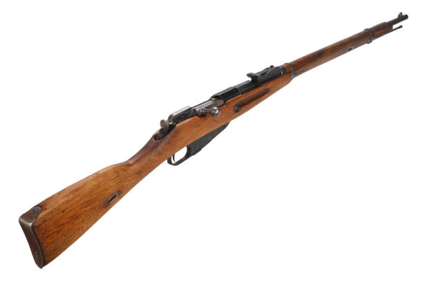 istock Russian ww1 period rifle isolated on white 917458686