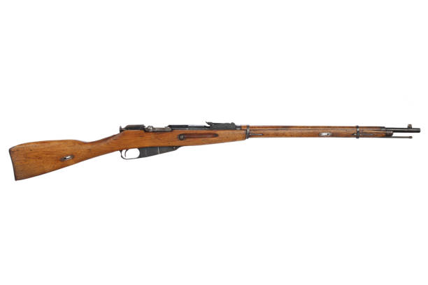 istock Russian ww1 period rifle isolated on white 917458862