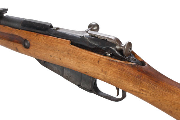istock Russian ww1 period rifle isolated on white 917458950