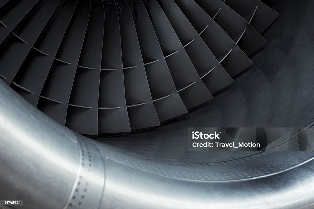 Avion jet engine turbine - Photo de Moteur d'avion libre de droits