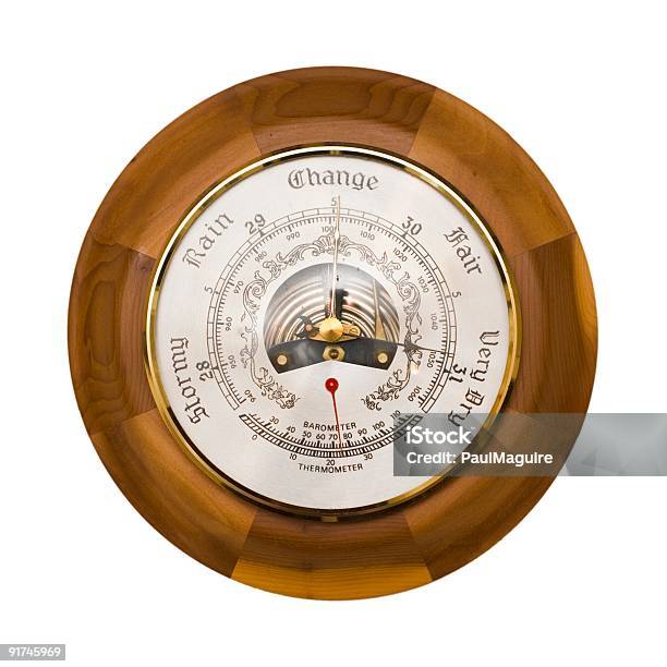 Barometer Isolated Stock Photo - Download Image Now - Barometer, Physical Pressure, Cut Out
