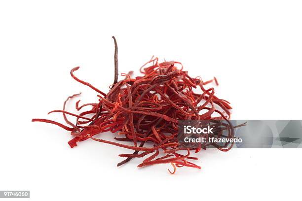 Saffron Stock Photo - Download Image Now - Saffron, White Background, Color Image