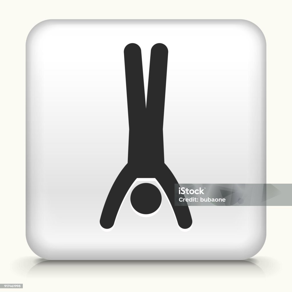Button Handstand Man Does Handstand Stock Illustration - Download Image Now - Acrobat ...
