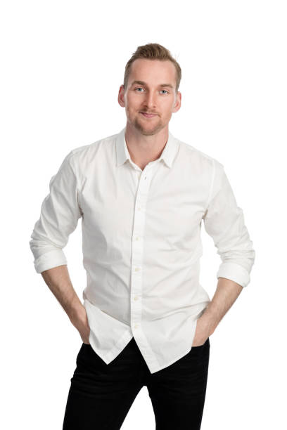 istock Smiling man in shirt and jeans 917471284