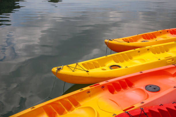 istock Bright Kayaks on the Water 917478448