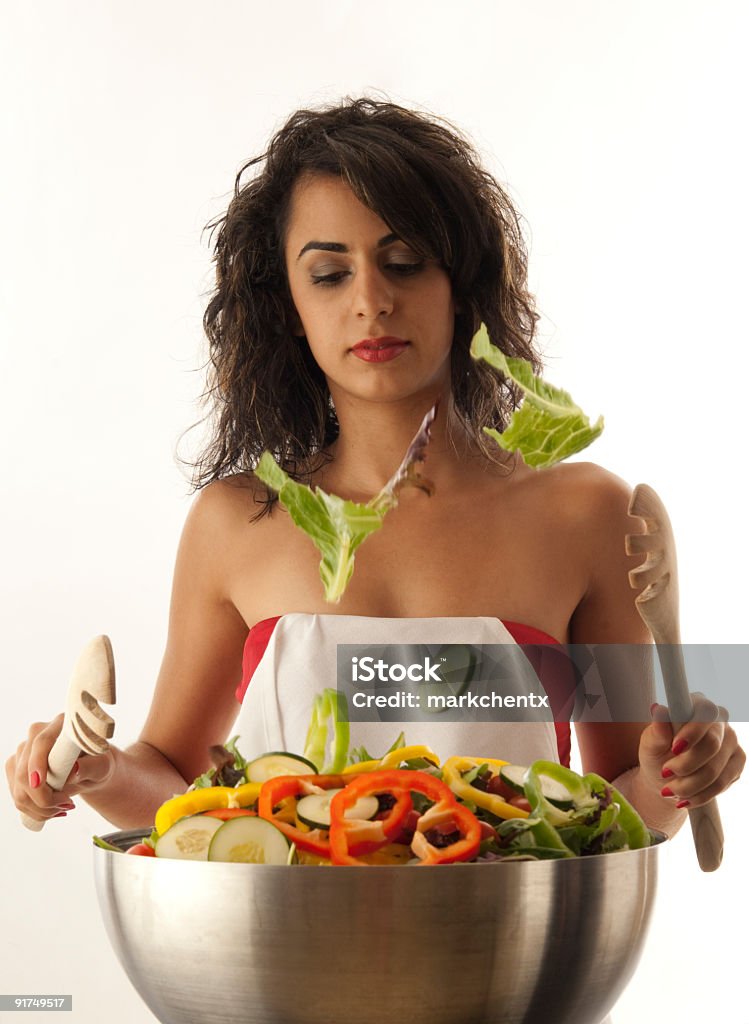 Herumwerfen-Salat - Lizenzfrei Fliegen Stock-Foto