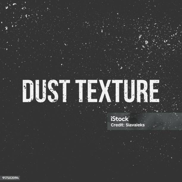 Dust Texture Black And White Background Stock Illustration - Download Image Now - Textured, Grunge Image Technique, Dust