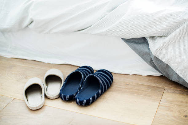 istock A pair of slippers in bedroom 917502164