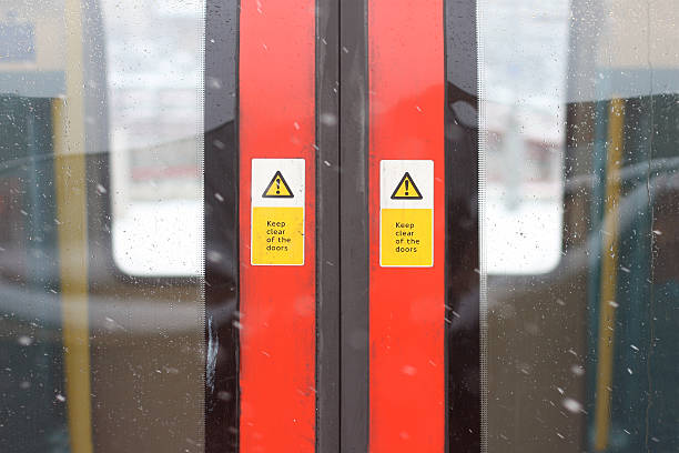 istock Tube train doors 91750356