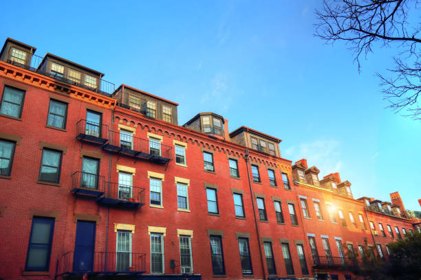 istock Boston typical houses in historic center 917505034