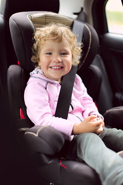istock Child in an automobile armchair 91750506