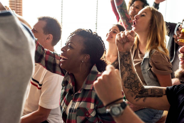 istock Friends cheering sport at bar together 917511914