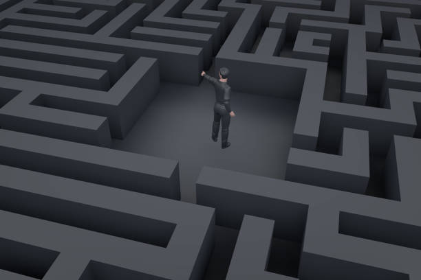 istock Businessman And Maze 917512282