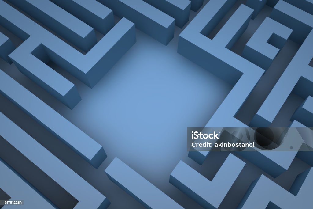 3D maze background Occupation, Maze, Footpath, Choices, Problems,Strategy Maze Stock Photo