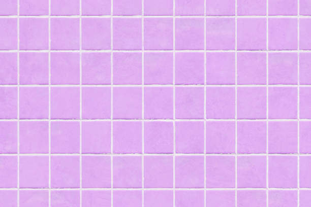 fioletowe, fioletowe tło tekstury ściany płytki - purple tile mosaic tiled floor zdjęcia i obrazy z banku zdjęć