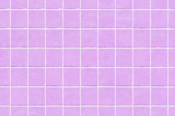 Purple, violet tile wall texture background - fotografia de stock