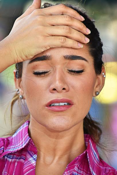 istock Young Diverse Female With Fever 917518496