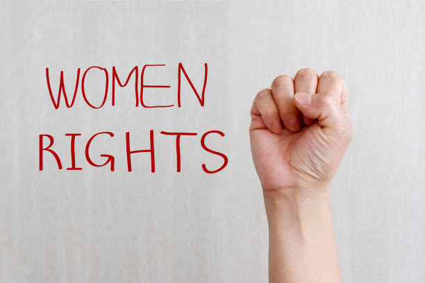 istock WOMEN RIGHTS handwriting. Feminism equal opportunity concept 917522346